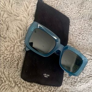 Cèline Square Sunglasses Blue
